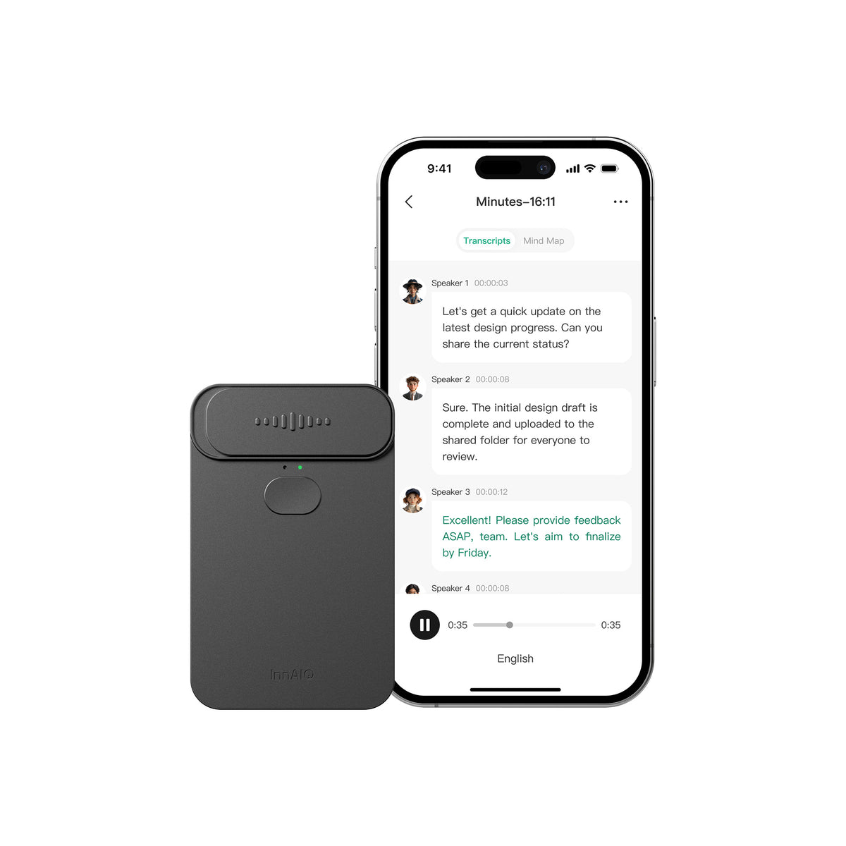 InnAIO TransNote ecosystem for multilingual meetings, calls, and business collaboration