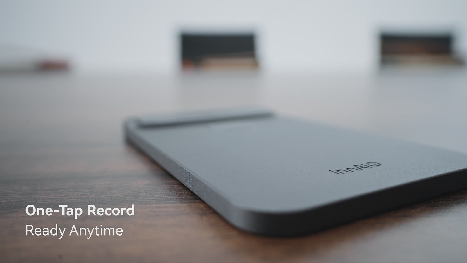 InnAIO TransNote AI meeting recorder video showing 5-mic noise canceling and crystal-clear meeting audio